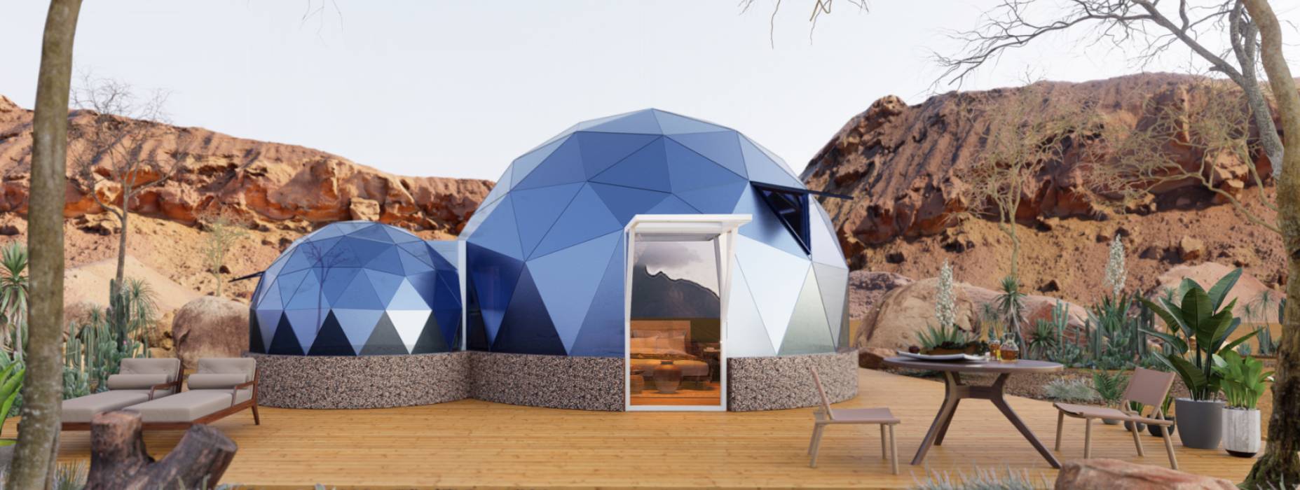 全州县球形智能光伏玻璃星空房